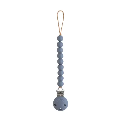 Mushie Silicone Pacifier Clip Hera Tradewinds