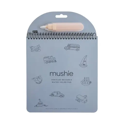Mushie Reusable Drawing Pad-Vehicles 