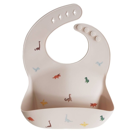 Mushie - Silicone Bib Dino