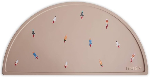Mushie Silicone Table Mat - Rocket Ship  