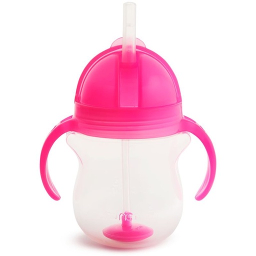 Munchkin Tip & Sip Straw Cup with Straw Pink