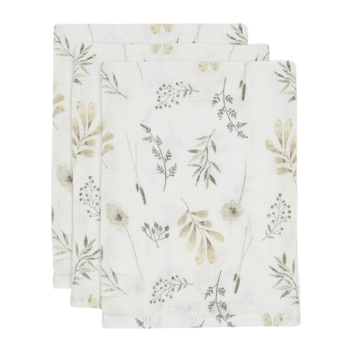 Jollein Wild Flowers Hydrofiel Washcloth 3 Stuks