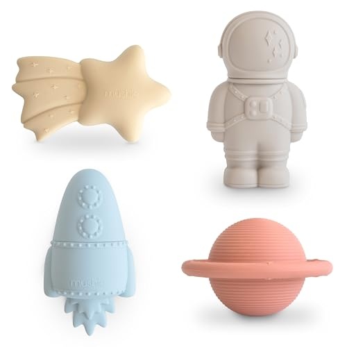 Mushie 4pcs Space Mold Free Bath Play Set 