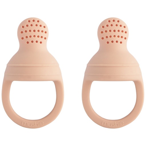 Mushie Silicone Fresh Food Feeder Blush 