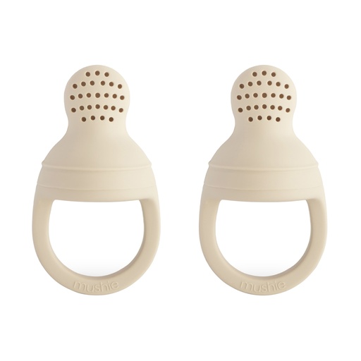 Mushie Silicone Fresh Food Feeder Shifting Sand 