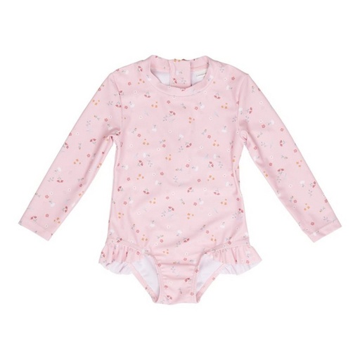 Little Dutch Bathsuit long sleeves ruffles 3-6M (62/68) Little Pink Flowers 