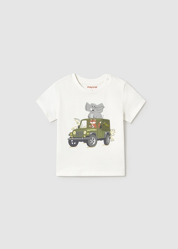 Mayoral Vehicle t-short short sleeve - Cream