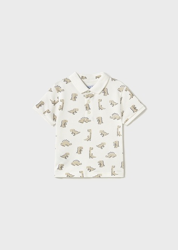 Mayoral Short sleeve polo - Cream