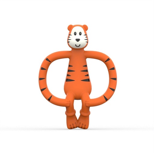 Matchstick Tiger Animal Teether Orange