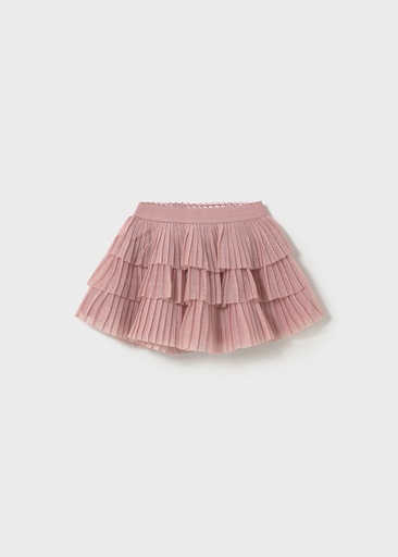 Mayoral Pleated tulle skirt - Rose