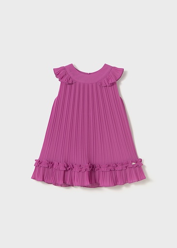 Mayoral Pleated chiffon dress - Orchid