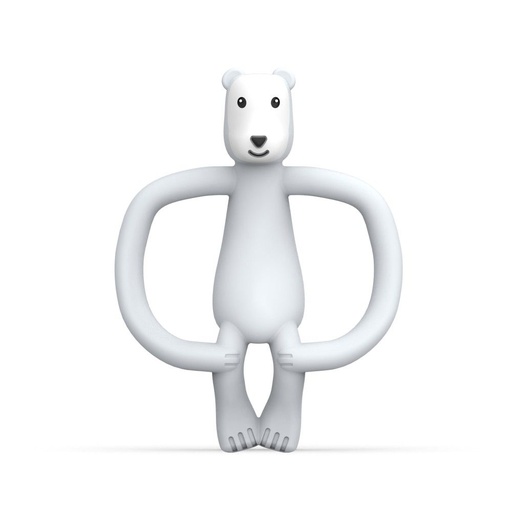 Matchstick Monkey Animal Collection Toothbrush with Teether Polar Bear 1 Pc