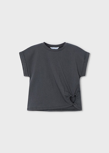 Mayoral Short sleeve "heart" shirt - Charcoal
