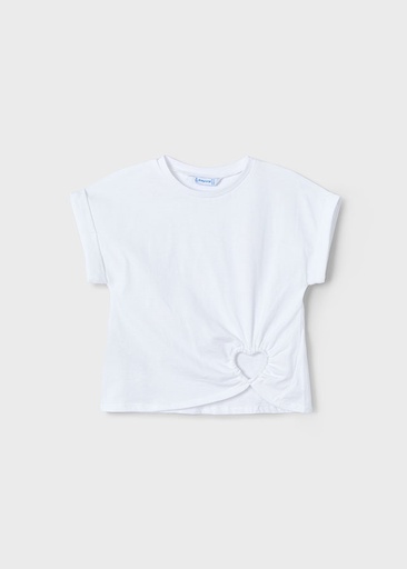 Mayoral Short sleeve "heart" shirt - White