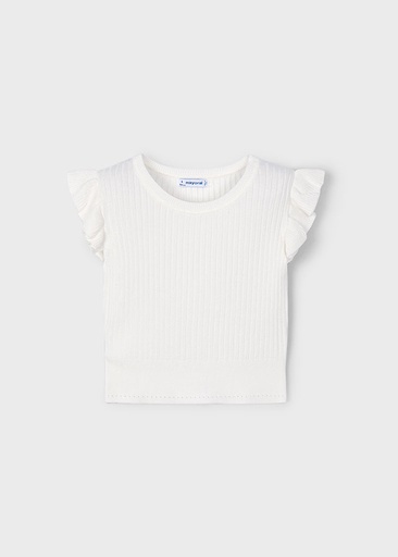 Mayoral Ribbed top - Natural