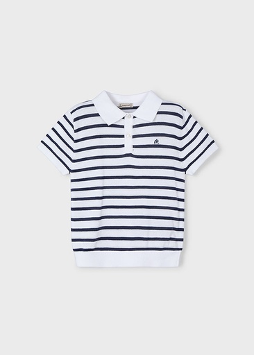 Mayoral Short sleeve polo - Whit-navy