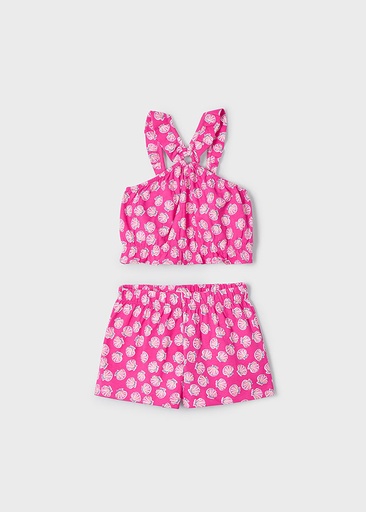 Mayoral Shorts set - Magenta
