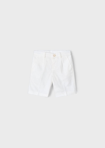 Mayoral Linen suiting bermuda - Cream
