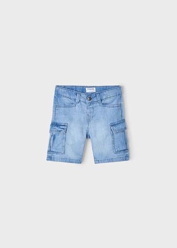 Mayoral Denim cargo bermuda - Bleach