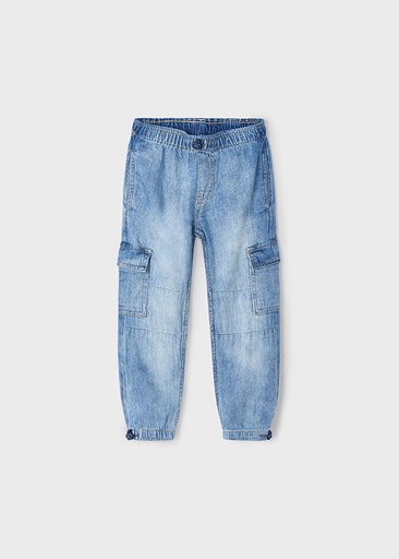 Mayoral Baggy cargo denim pants - Medium