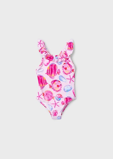 Mayoral Printed swimsuit - Magenta