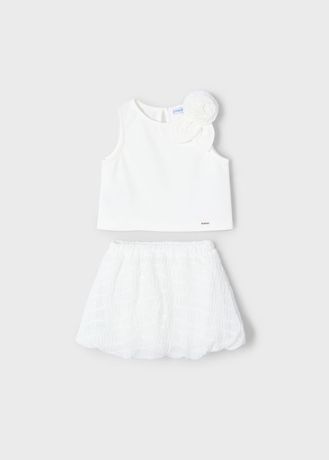 Mayoral Skirt set - Natural