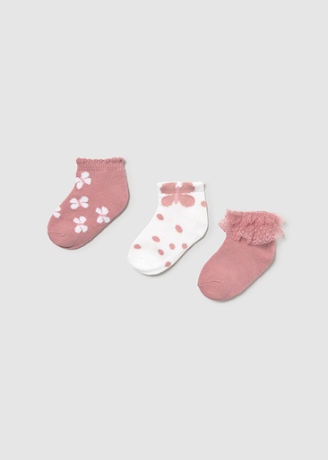 Mayoral Set 3 socks - Blush
