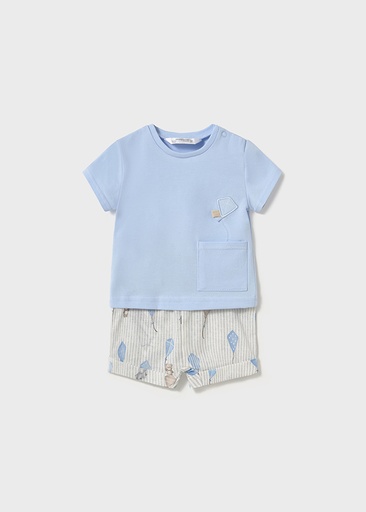 Mayoral Shorts and t-shirt set - Sky