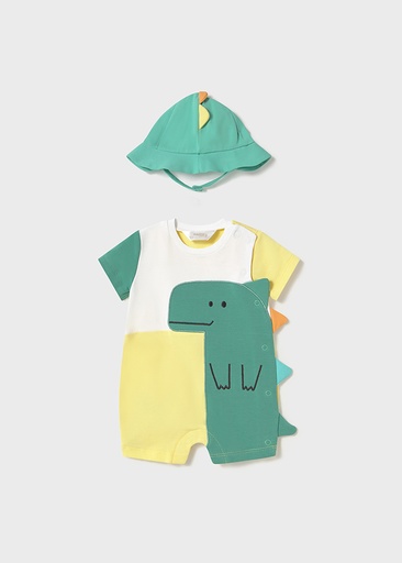 Mayoral Short bodysuit with hat - Loro