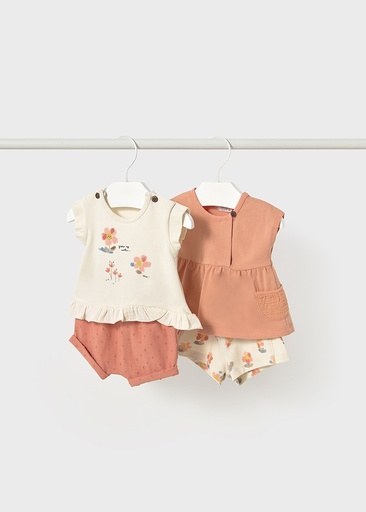 Mayoral Knit set (4 garments) - Peach