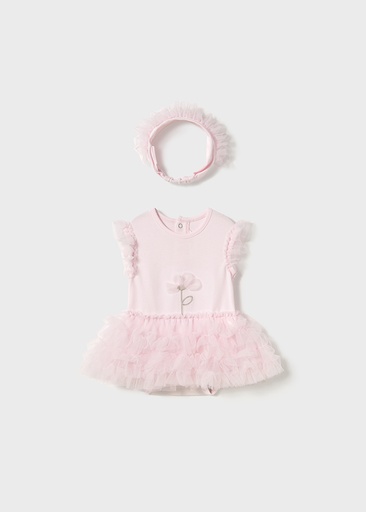 Mayoral Tutu body with headband - Flower