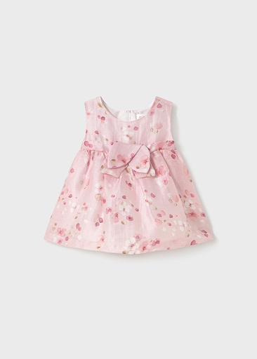 Mayoral Dress with flowers - Baby rose 