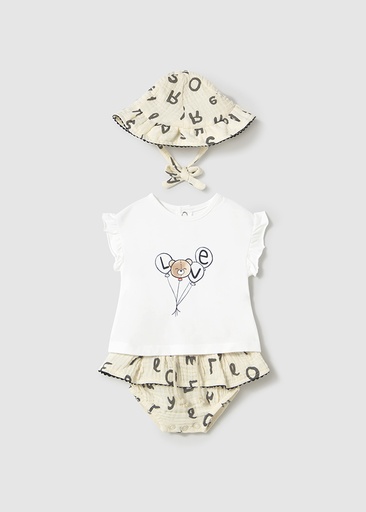 Mayoral Skirt set with hat - Pottery