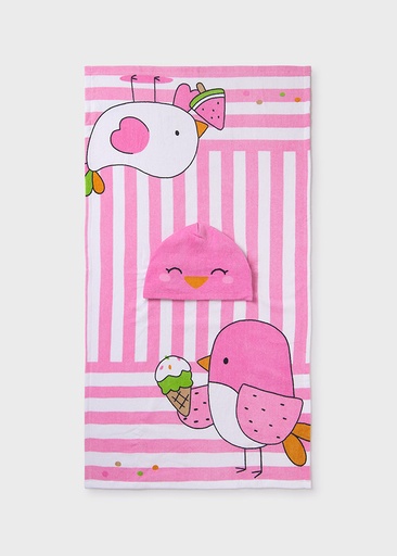 [9919-Bubblegum-1] Mayoral Beach towel - Bubblegum