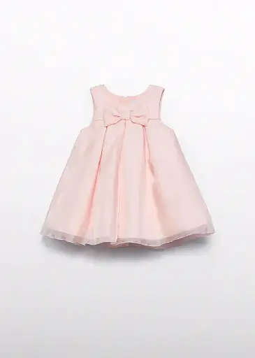 Abel & Lula Organza bow dress - Peony