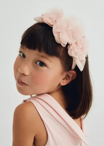 [5444AL-Peony-4] Abel & Lula Flower headband - Peony