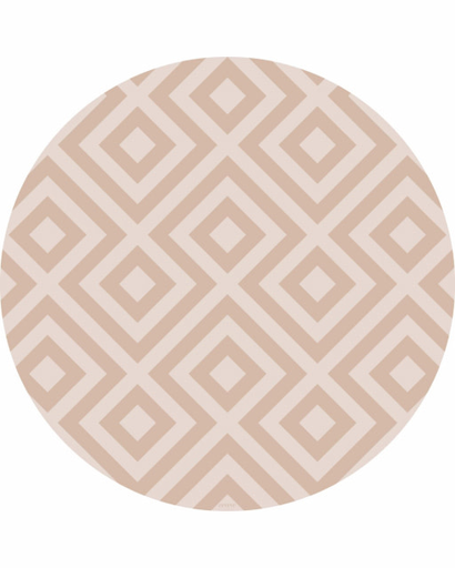 Eeveve Modern Blocks Dresses Sand Round Splash Mat