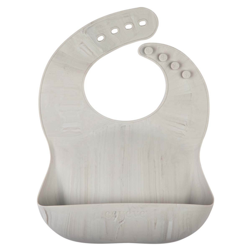Eeveve Silicone Bib Marble - Cloudy Grey