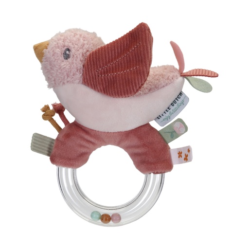 Little Dutch Ring Rattle - Flowers & Butterflies