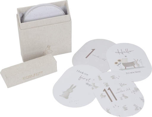 Little Dutch Baby Milestone cards Baby Bunny