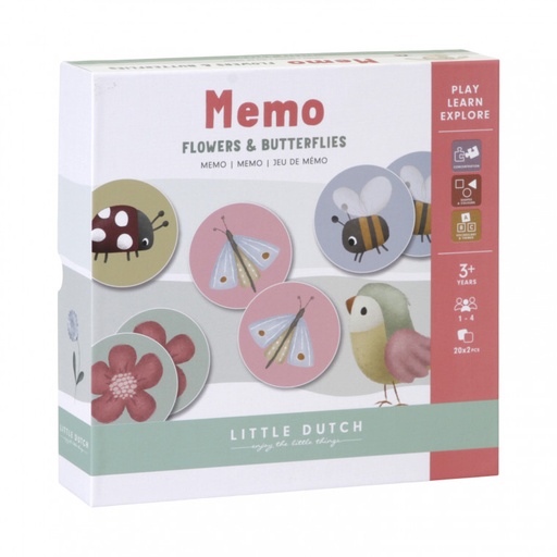 Little Dutch Flowers & Butterflies Memo