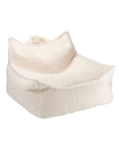 WigiWama Cream White Beanbag Chair 