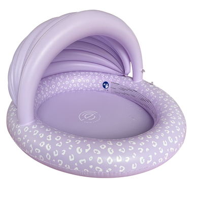 Swim Essentials Pool With Canopy Lila Leopard 