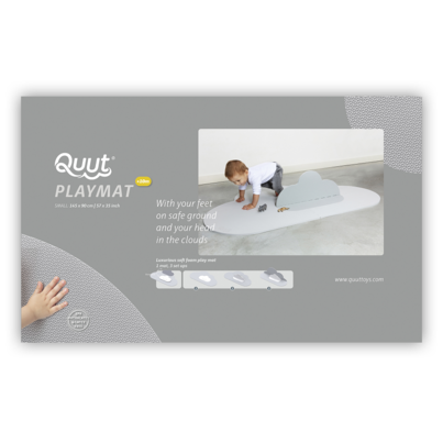 Quut Cloud Playmat - Pearl Grey / Small