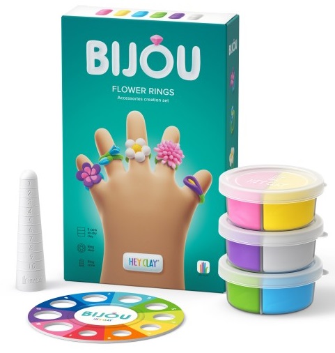 Hey Clay Bijou Flower Rings 