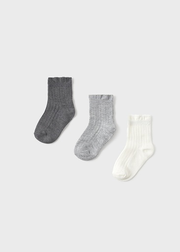 Mayoral 3pc sock set - Silver