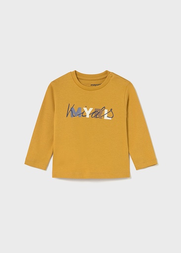 Mayoral Long Sleeve basic t-shirt - Mustard