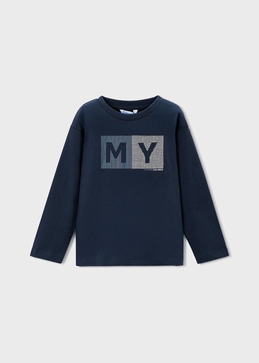 Mayoral Long Sleeve basic t-shirt - Navy