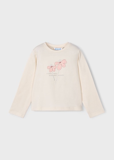 Mayoral Long Sleeve basic t-shirt - Macchiato