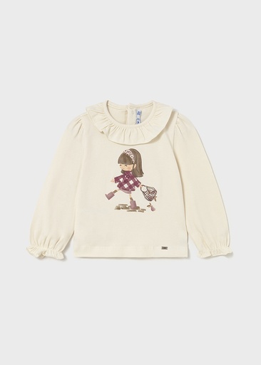 Mayoral Long Sleeve t-shirt - Macchiato 2076